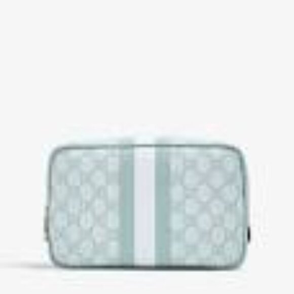 NEW Gucci Beauty Cosmetic Toiletry Bag GG Supreme Web Case Blue 811487 - Picture 1 of 12